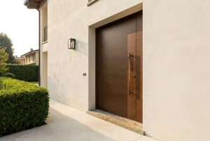 Porta blindata vista dal lato interno