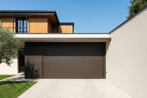 Portone sezionale di un garage residenziale